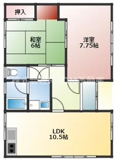 宮崎県都城市山之口町富吉【一戸建】の間取り