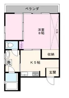 山王ローズシャトー【3階】の間取り