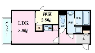 月光江波東弐番館【2階】の間取り