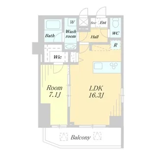 ユナイト【13階】の間取り