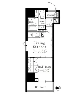 ルフォンプログレ文京湯島【5階】の間取り