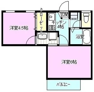 スイングハイツN3【2階】の間取り