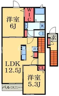 ベレット花水木【2階】の間取り