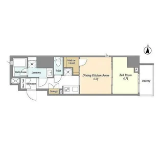 ラティエラ四谷【9階】の間取り