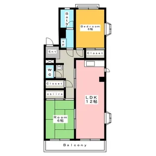 サンロイヤル【2階】の間取り