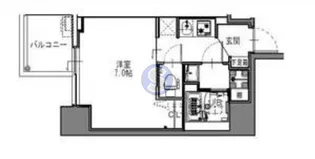 S-RESIDENCE難波大国町Deux【4階】の間取り