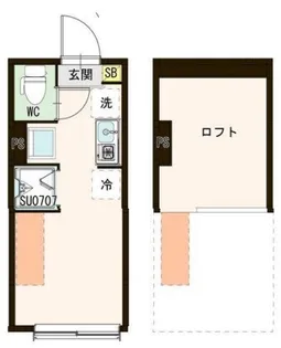 Emarie代田橋【2階】の間取り
