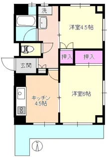 イサイコーポ【3階】の間取り