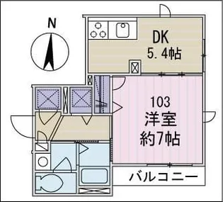 メゾン ハピネス【1階】の間取り