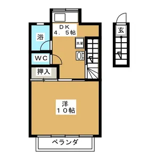 アプリコット【2階】の間取り