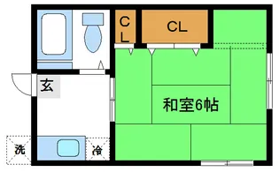 グリーンハイツ【1階】の間取り