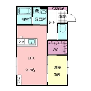 FELICE駅南II【1階】の間取り