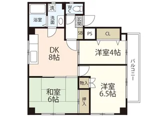 シルク西原【3階】の間取り