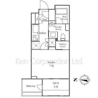南青山マスターズハウス【2階】の間取り