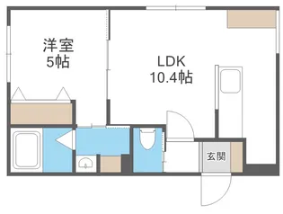 ヴィアルCity恵庭【4階】の間取り