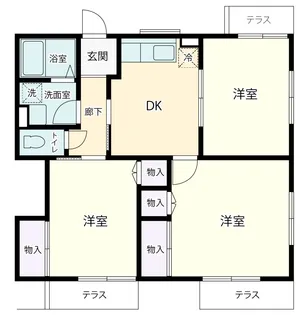 電産ハイツ【1階】の間取り