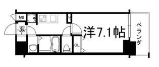 レオンヴァリエ大阪ベイシティ【9階】の間取り