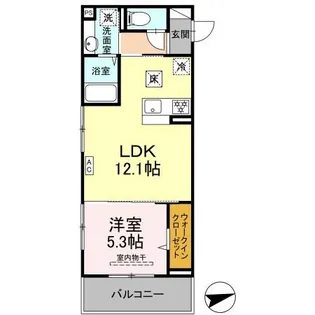 メゾングランレーヴ A棟【1階】の間取り