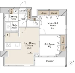 SPコート尾久ノース【10階】の間取り