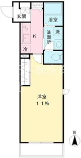 フィシオ神泉【3階】の間取り