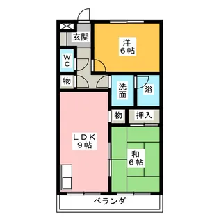 コーポ栄【2階】の間取り