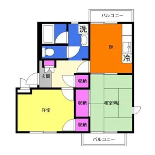 エクセルアイ壱番館【2階】の間取り