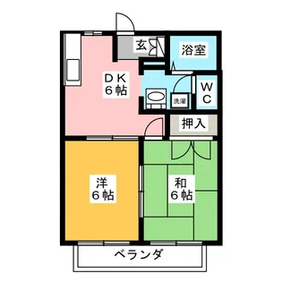 ドリームカム B棟【2階】の間取り