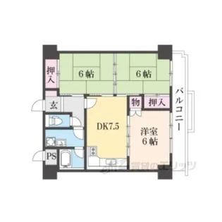 GreenResidence長浜【4階】の間取り