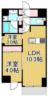 クレストコート北千住レジデンス【8階】の間取り