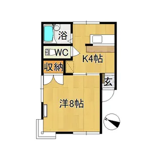 ベルクレールfive【1階】の間取り