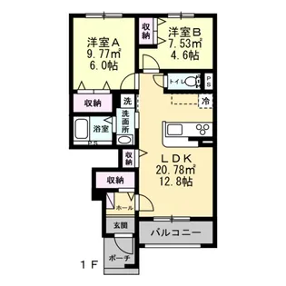メゾン・ド・クレール【1階】の間取り