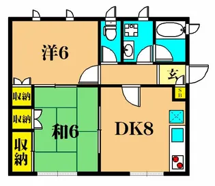 コーポアイリス【2階】の間取り