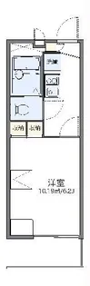レオパレスカーサ クワトロ【3階】の間取り