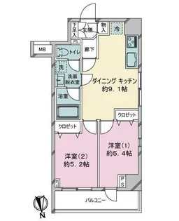 アイル大手町【3階】の間取り