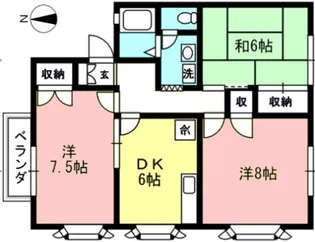 リブレーヌ・ドゥ【2階】の間取り
