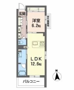 シャーメゾンエム【2階】の間取り