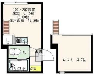 アーバンレジス【1階】の間取り