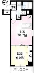 CIEL BLUE【6階】の間取り