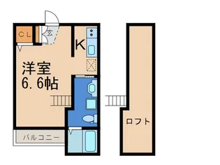 ベルポート香住ヶ丘【2階】の間取り