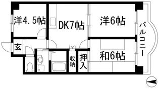 エレガンス村上【3階】の間取り