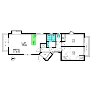 久が原ハウス【2階】の間取り