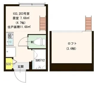 avenir永福【2階】の間取り