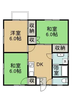 メゾン戸頭 1号棟【2階】の間取り