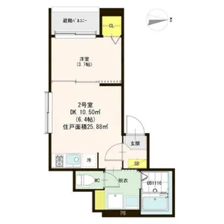 ボアソルテ【3階】の間取り