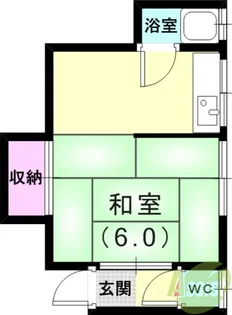 長田区檜川町アパート【1階】の間取り
