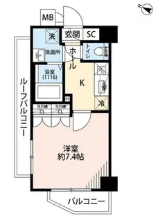 プレール・ドゥーク板橋舟渡【5階】の間取り