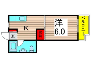ワコー第9梅田マンション【5階】の間取り