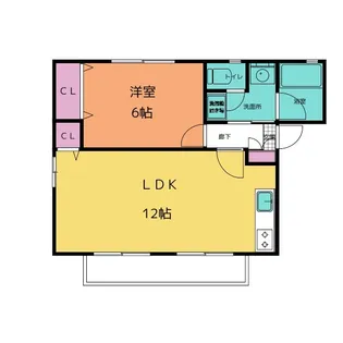 セントラルヴィラA【1階】の間取り