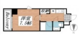 メゾン・ド・ヴィレ市ヶ谷【7階】の間取り