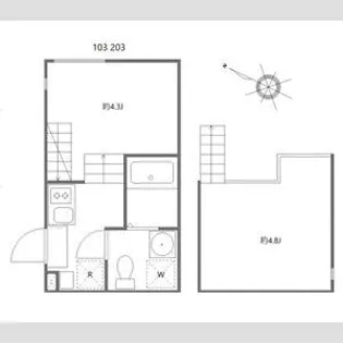 ロゼフォレスト【2階】の間取り